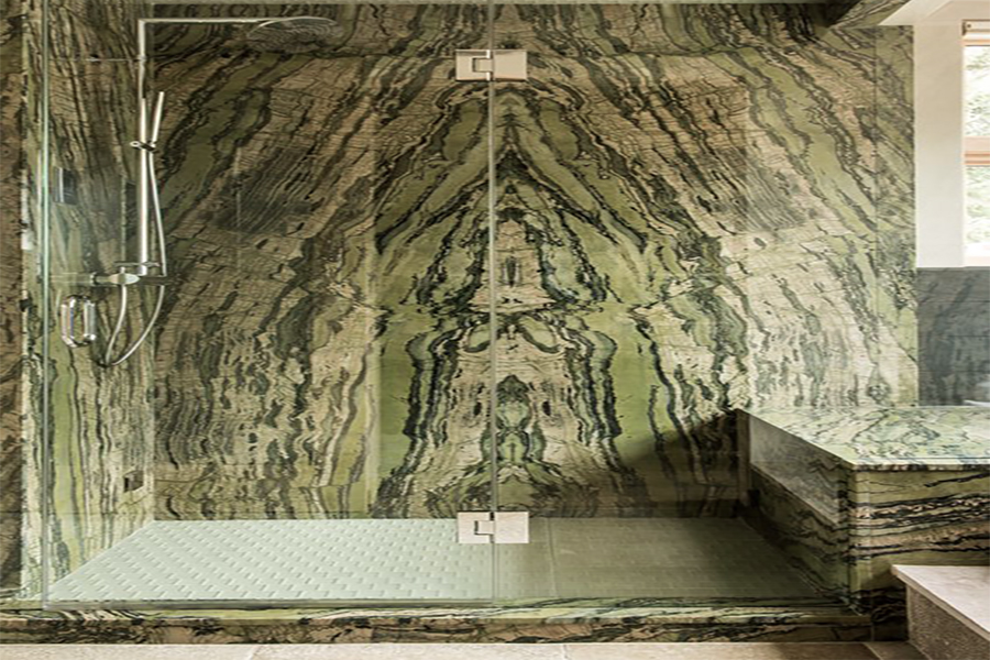 Ванная комната из камня мрамор Аквамарин (Aquamarine)